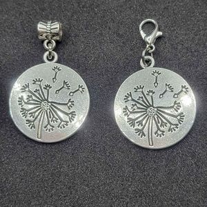 Clip On Dandelion Wish Charms